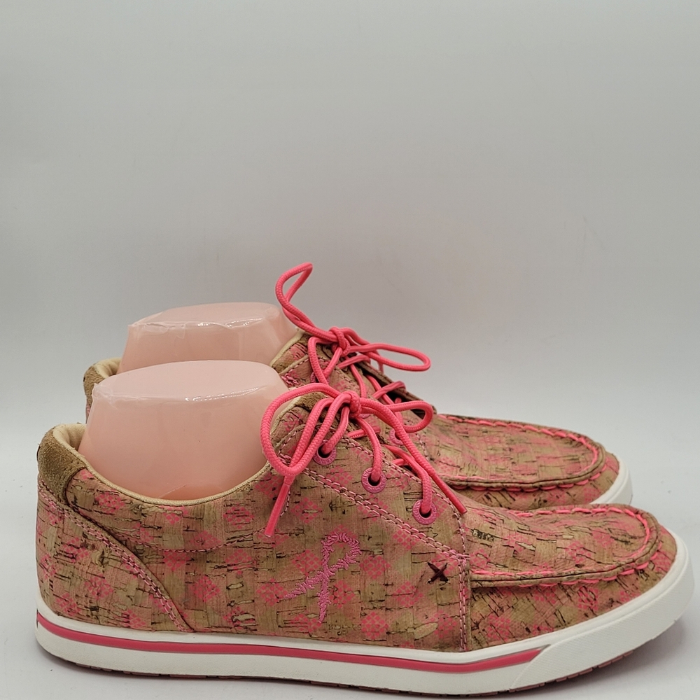 Twisted X Breast Cancer Awareness Shoes Size 8.5 M - Picture 5 of 16